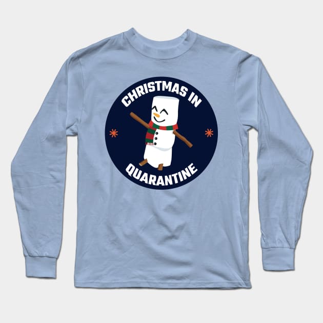 Christmas in Quarantine Long Sleeve T-Shirt by MZeeDesigns